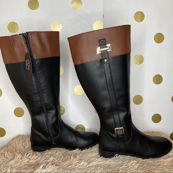 Karen Scott DELIEE WIDE CALF RIDING BOOTS 8 - Picture 3 of 6